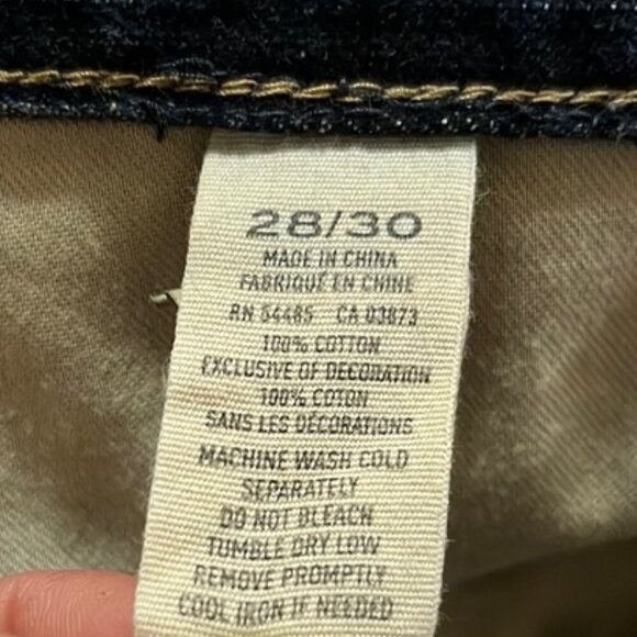 American Eagle Outfitters Blue Low Rise Boot Cut Distressed Denim Jeans - Picture 10 of 10